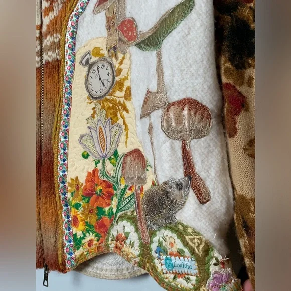 Alice In Wonderland Lodicha Bambi Mothergoose Woodland Cottagecore cardigan - Picture 12 of 17